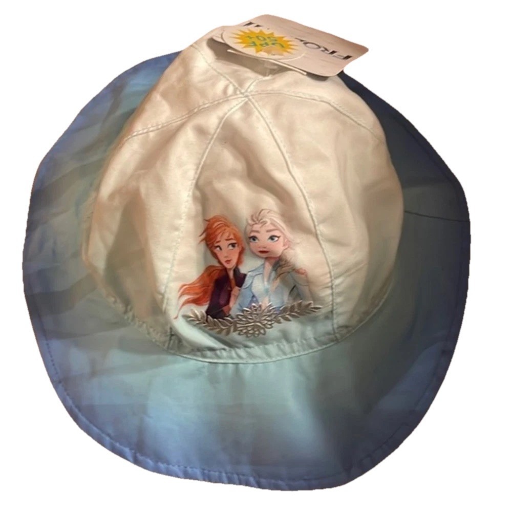 Disney Frozen II Kid's Bucket Hat Sun Protection UPF 50+ NWT Beach Vacation‎